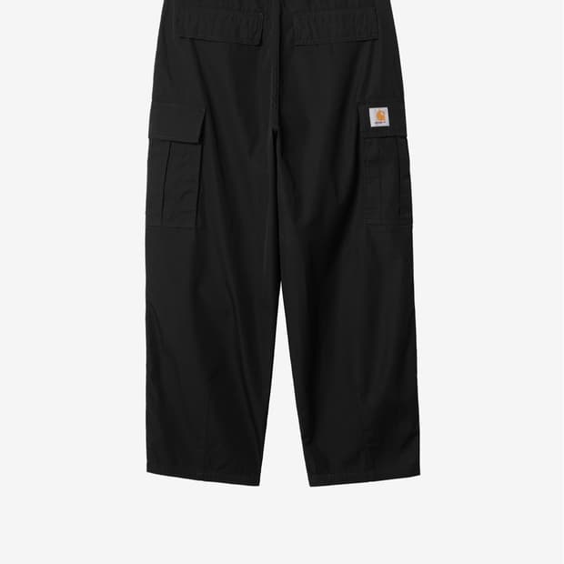 칼하트 Wip Cole Cargo pant Lain 블랙 린스드 34