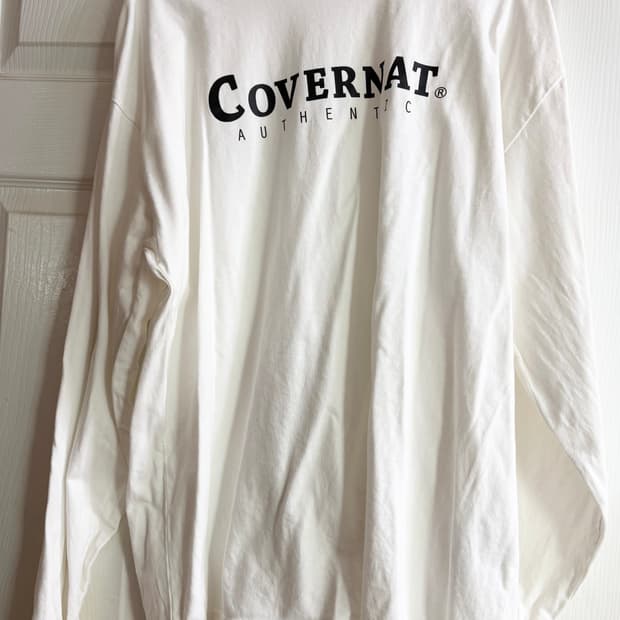 커버낫 로고 긴팔 롱슬리브 티셔츠 판매 양도