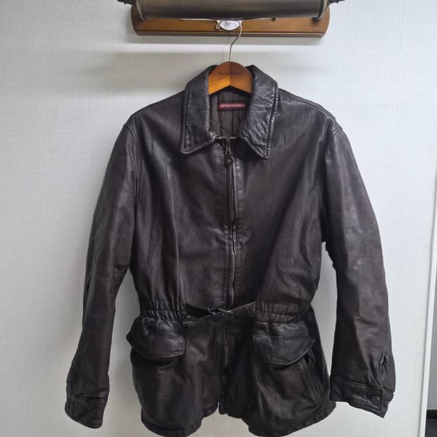 52) EMPORIO ARMANI 1996 F/W 레더 자켓 팝니다
