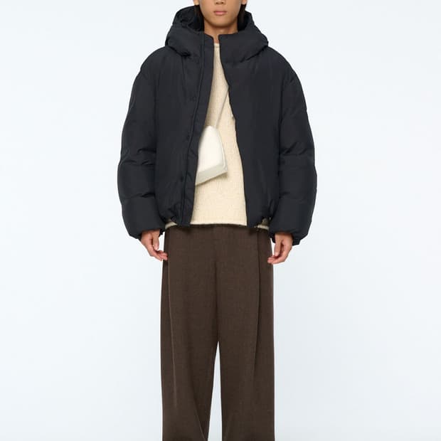 [M]아모멘토 25FW 후디드 푸퍼 다운 블랙