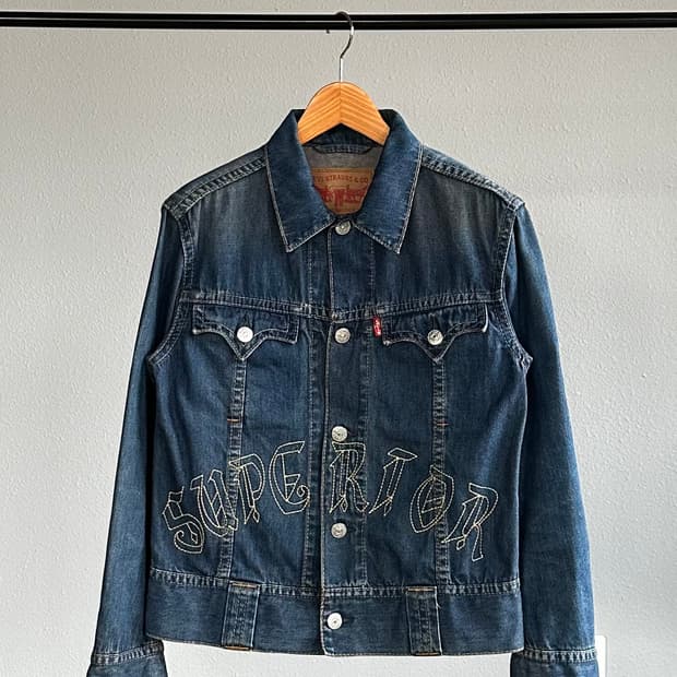 [L]리바이스 Levi's 타입원 자수 데님 트러커 자켓