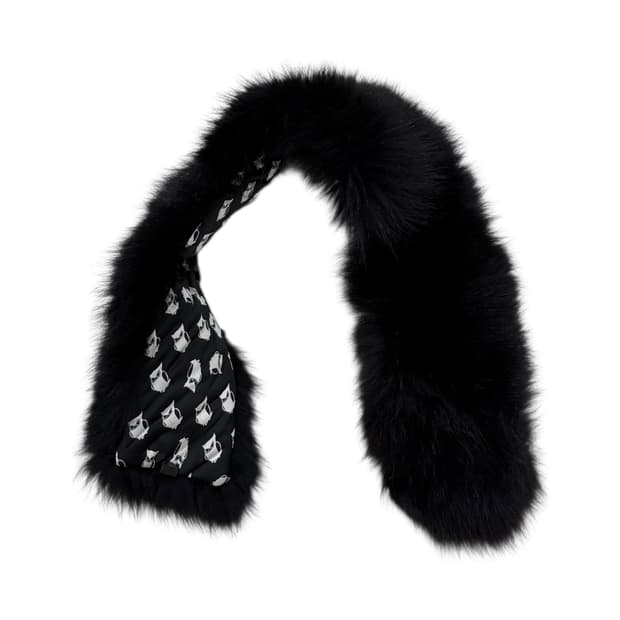 럭키슈에뜨 퍼 넥워머 머플러 블랙