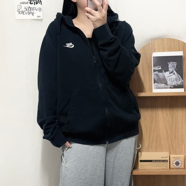 [정품] 나이키 블랙 푸츄라 후드집업 [ XL ]