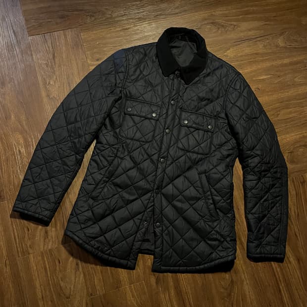 바버 Barbour 더블 포켓 퀼팅 집업 자켓 m