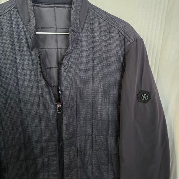 인디안 퀼팅 점퍼 블루종 스타일