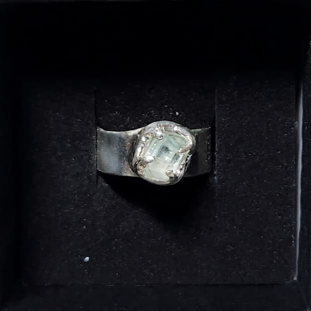 파라이바 토르말린 은반지