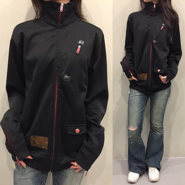 Diesel 2010s 레드 라인 집업 자켓
