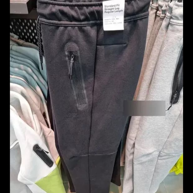 나이키 테크팩 바지 블랙 M