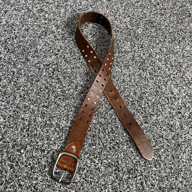 vintage leather belt  