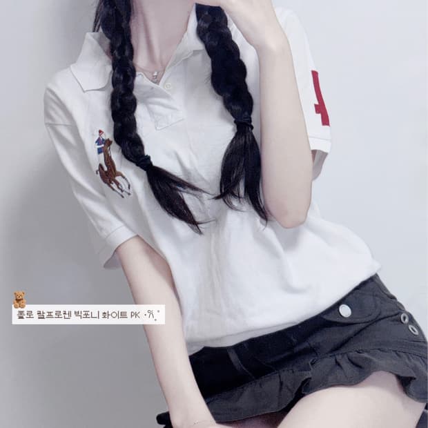 🐰[ᴇᴠᴇɴᴛ]폴로 랄프로렌 빅포니 화이트 pk 반팔🤍