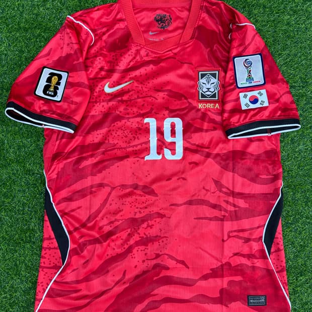 2026월드컵 한국국대 축구유니폼 홈 손흥민 이강인 이재성 국가대표반팔티