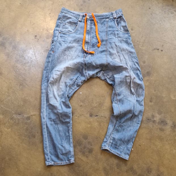 일본구입 청 배기팬츠 ~34인치