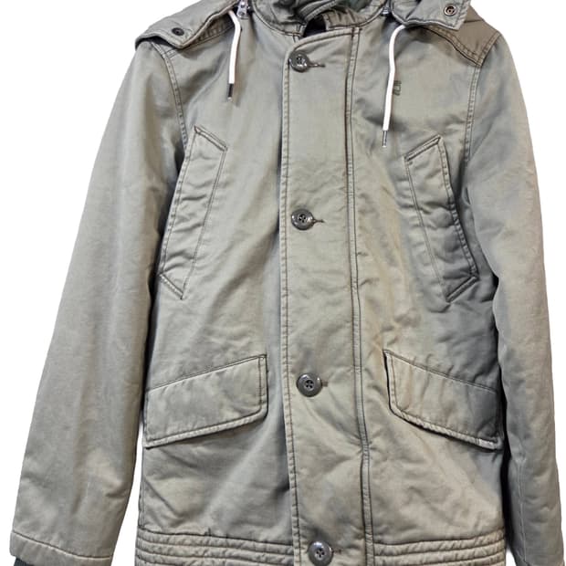 G-STAR카키색 후드 패딩 점퍼(XXS)남여공용/택없음