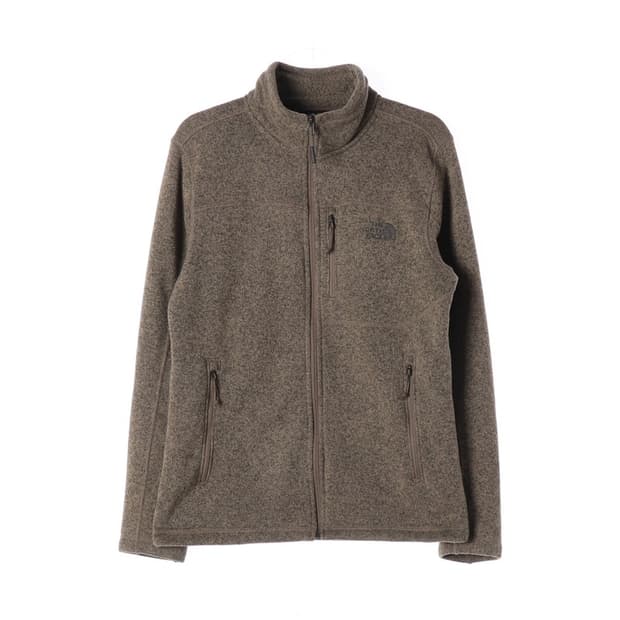 노스페이스 브라운 플리스 풀집업 자켓 S