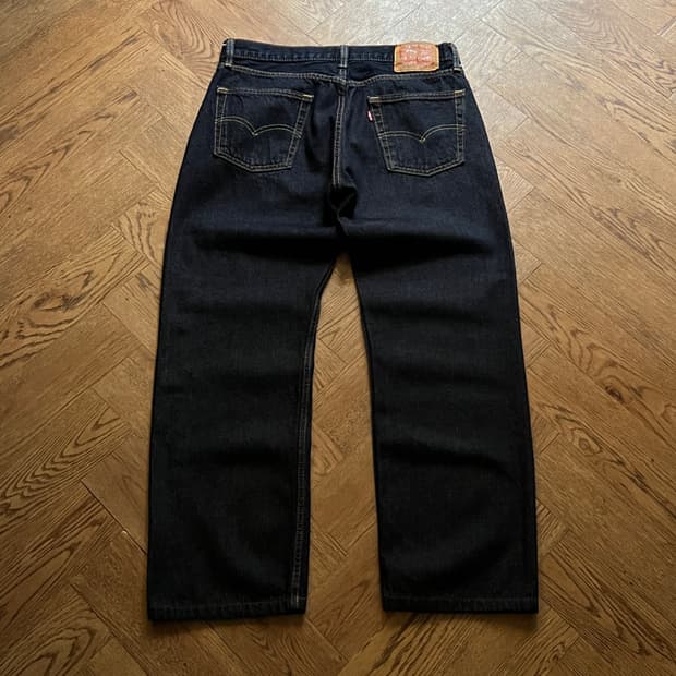 [34]리바이스 555 릴렉스 스트레이트핏 생지 데님 팬츠