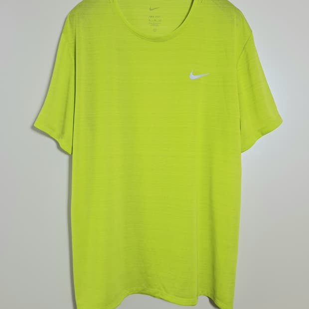 남성 나이키 드라이 핏 마일러 반팔 러닝 탑 XL