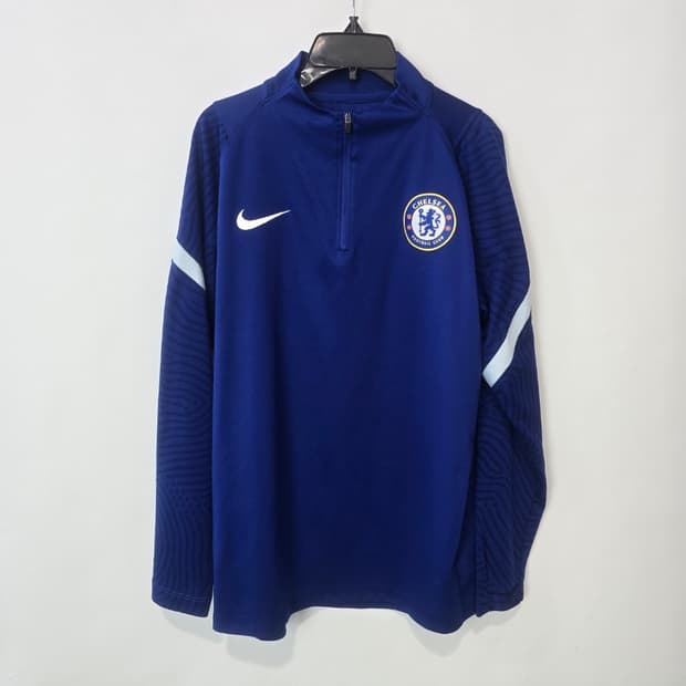 나이키 첼시 반집업 셔츠