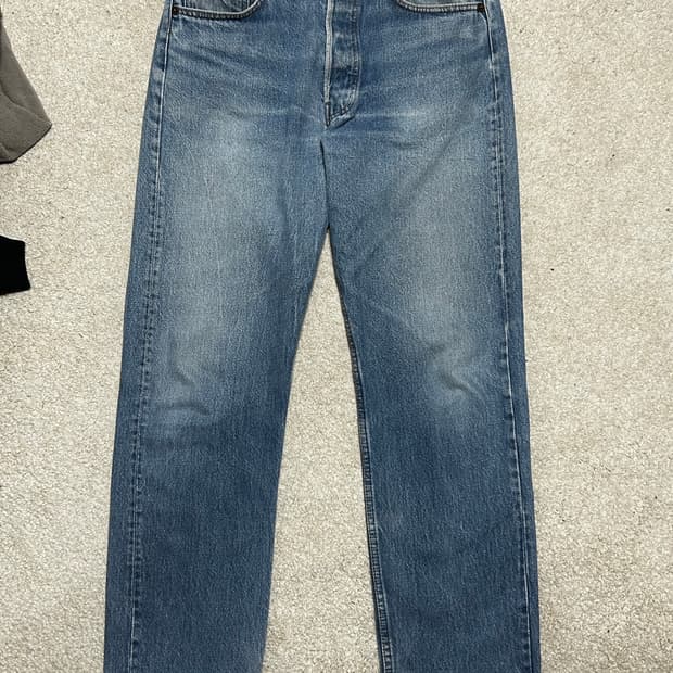 80s미제usa 리바이스501 중청워싱32/30