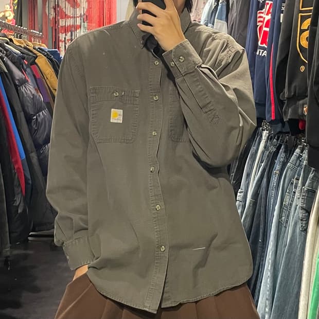 [IM] carhartt 칼하트 차콜 긴팔셔츠
