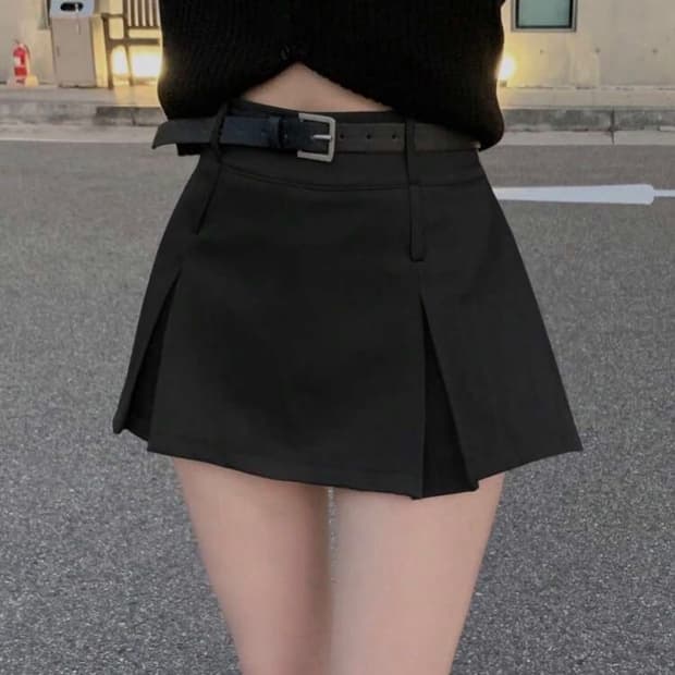 쉬인 검정 치마