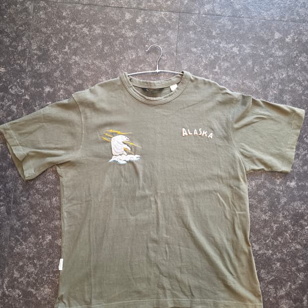 #유니폼 브릿지 카키(올리브) 반팔티 -XL