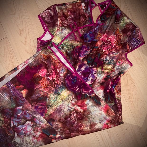 빈티지 레전드 핑크 동양풍 치파오