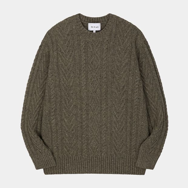 아트이프액츠 피셔맨 케이블 니트 L