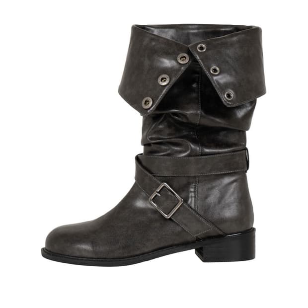 시너진  FOLDED BUCKLE BOOTS CHARCOAL 230