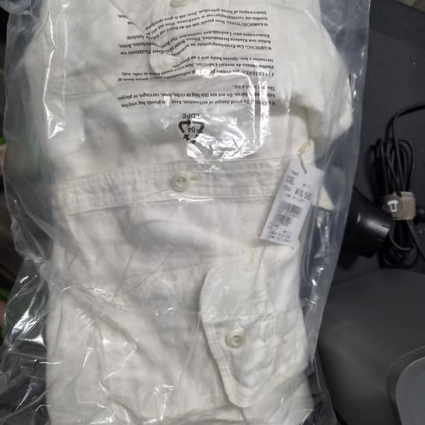 페로우즈 화이트 샴브레이2XL 완전 새상품