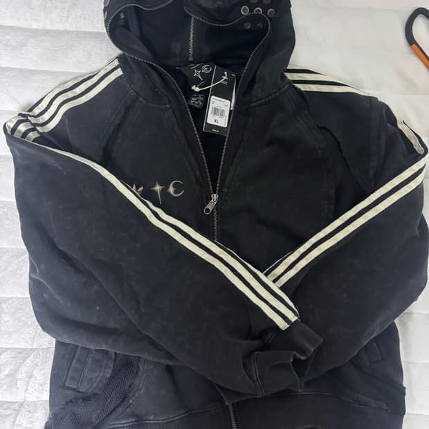 아디다스 떠그클럽 후드집업 xl