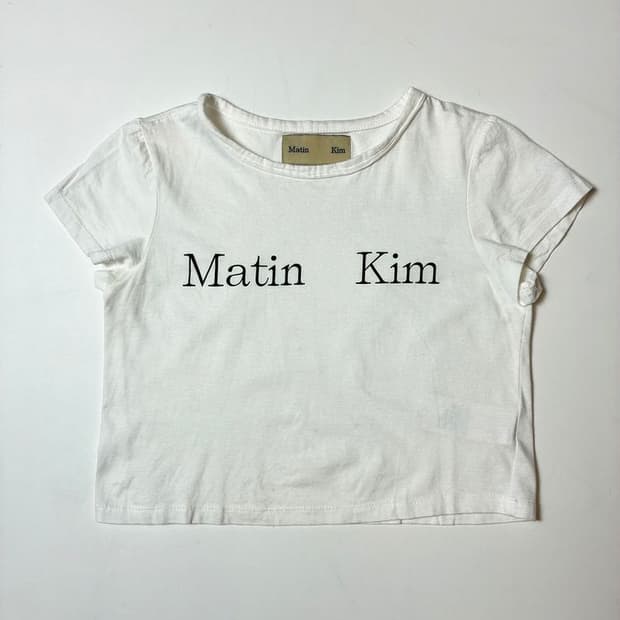 마뗑킴 Matin Kim 21FW 크롭 반팔 티셔츠 PN9045