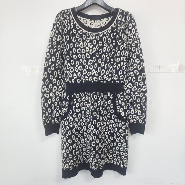 질스튜어트 레오파드 니트 원피스