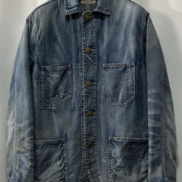 폴로 랄프로렌 오일클로즈 워시드 데님 초어 워크자켓