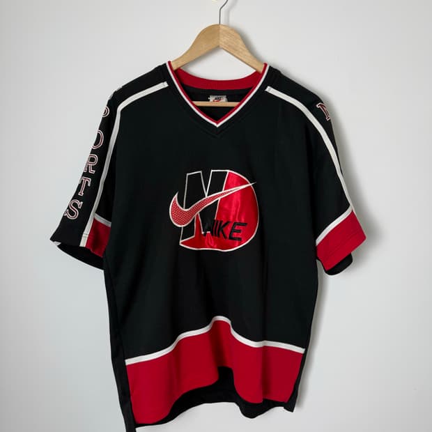 나이키 90s 올드스쿨 스포츠 반팔 웜업