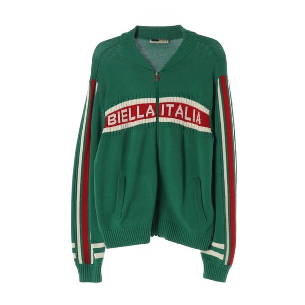FILA 비엘라 이탈리아 올드스쿨 니트 집업 L
