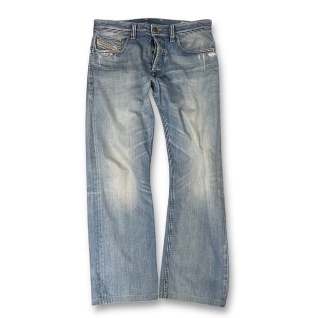 (30) 디젤 연청 워싱 버튼플라이 데님 팬츠