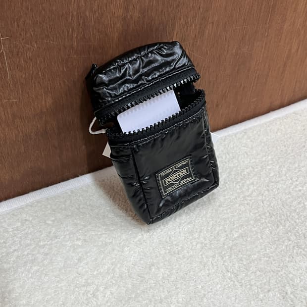 Porter 포터 글로시 파우치 지갑 블랙