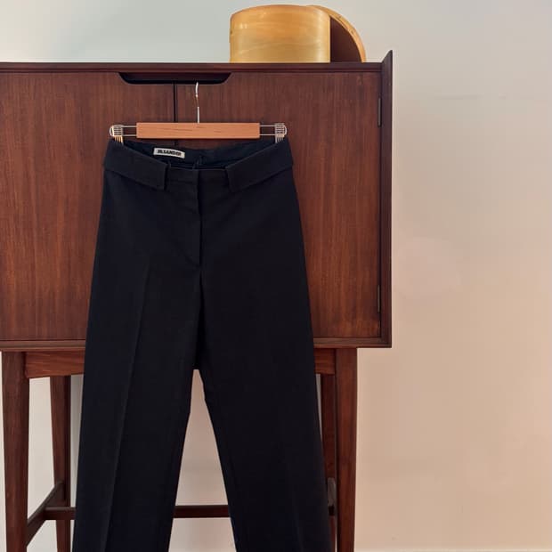 질샌더 울 슬랙스