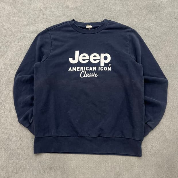 XL 지프 네이비 맨투맨 티셔츠