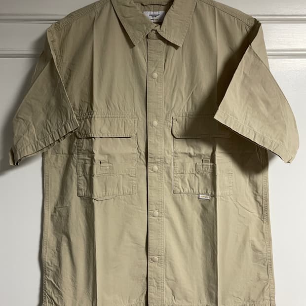 ESPIONAGE Kyle Utility S/S Shirt Beige L