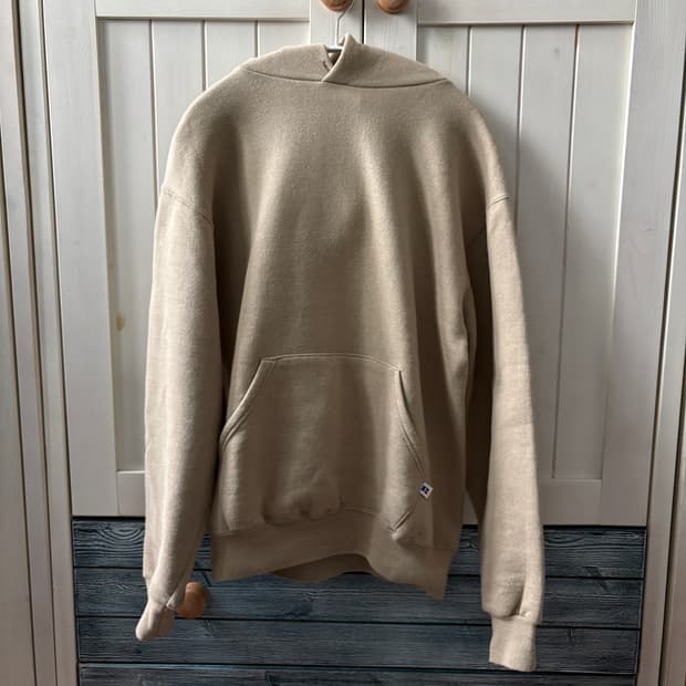 80s 미제 usa 러셀 후드 베이지 라지 사이즈 L