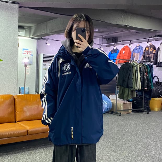 아디다스 이큅먼트 첼시 트랙탑 바람막이 B4334