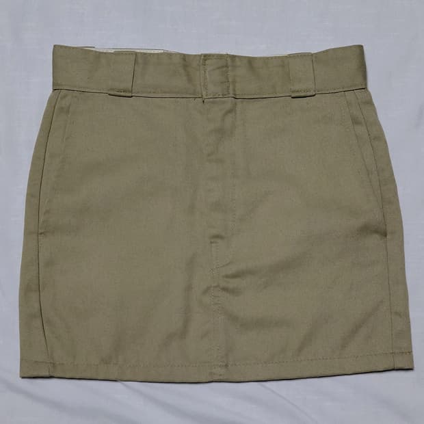 디키즈(Dickies) 874 리메이크 워크 미니스커트 (베이지)