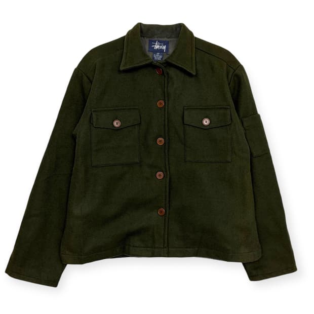 스투시 울 셔츠