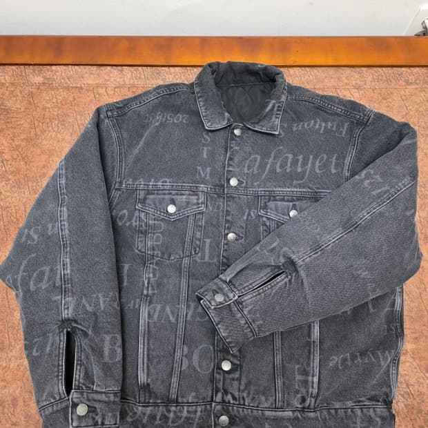 슈프림 x 마틴 로즈 24FW 리버시블 트러커 자켓 워시드 블랙 L