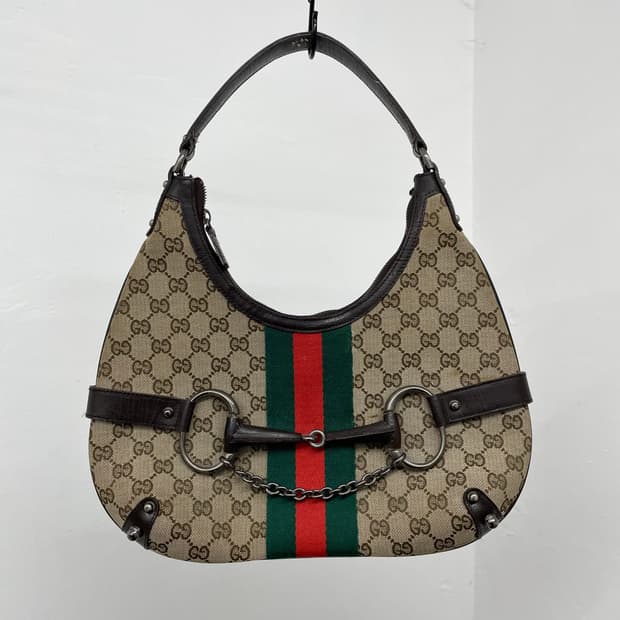 구찌 홀스빗 캔버스 호보백