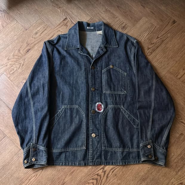 [L]Sugar Cane 슈가케인 사시코 커스텀 데님 초어 자켓