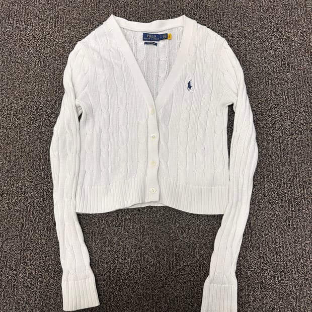 POLO 폴로 랄프로렌 신상 여성 가디건 화이트 S