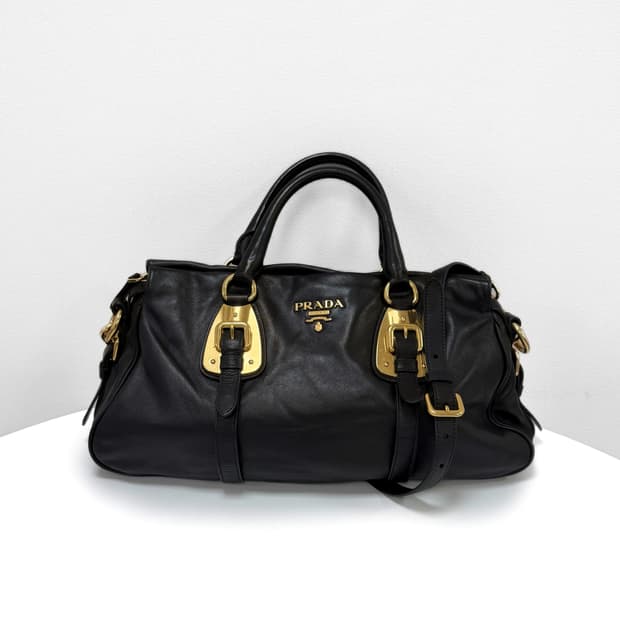 프라다 소프트 카프스킨 토트백