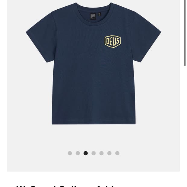데우스 W. Seoul College Address Tee_Navy
